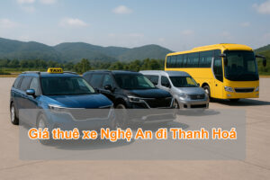 Giá thuê xe Nghệ An đi Thanh Hoá